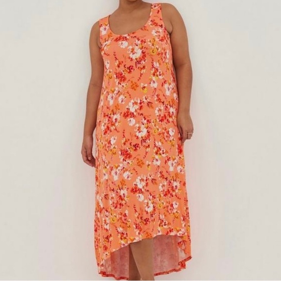 Torrid Super Soft Floral Maxi 3 - Picture 3 of 6